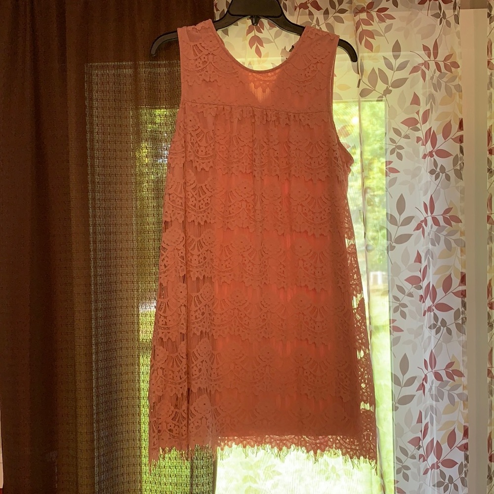Pink lace dress!